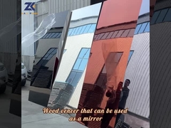 Панель облицовки панели стены зеркала огнеупорная деревянная