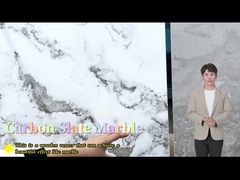 Простая установка Декоративные стеновые панели из бамбука и древесного угля высококачественный мраморный лист