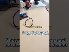 Панель фанеры из древесного угля из бамбука с канавками и изгибом углов