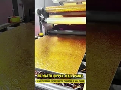 3D-панель на стене с водяной волной