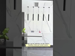 Заводская цена 8 мм водонепроницаемый мрамор бамбуковый уголь деревянный шпон