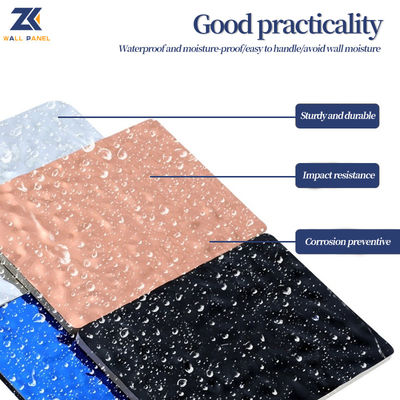 Water Ripple PVC Laminate Layer Bamboo Fiber Wall Panels
