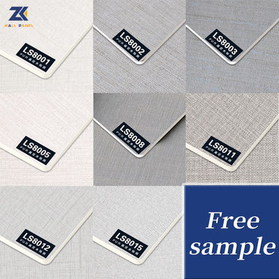 1.22m Wide Wood Veneer Bamboo Charcoal Fabric Texture 3D PVC Kitchen Wall Panels