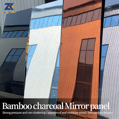 Mirror Finish Bamboo Charcoal Fiber Board Wallboard Scratch Resistant