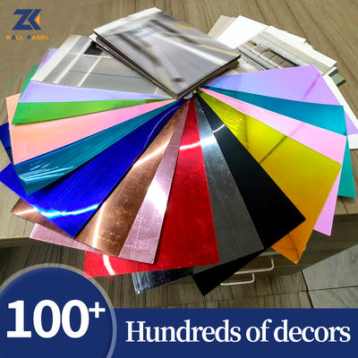 Mirror Finish Bamboo Charcoal Fiber Board Wallboard Scratch Resistant