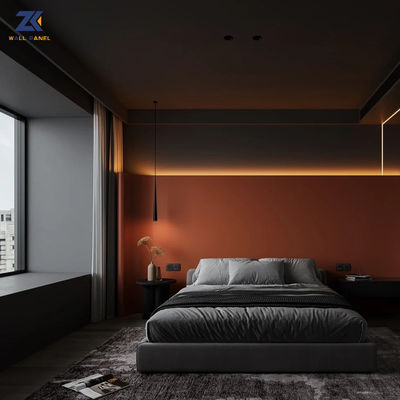 Anti Scratch Bamboo Charcoal Wall Board Metal Wood Panels PVC Wall Covering