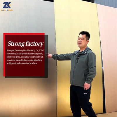 Anti Scratch Bamboo Charcoal Wall Board Metal Wood Panels PVC Wall Covering