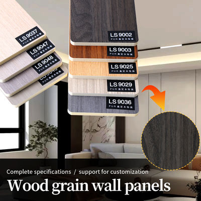 Wood Grain Bamboo Charcoal Wall Board Wood Veneers 5mm 8mm