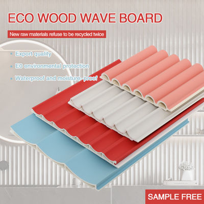 Customized Sizes Antimicrobial Decorative WPC Wood Panels 15mm