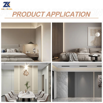 Skin Feel Bamboo Charcoal Bamboo Wood Fiber Wall Board 1220*3000*8mm