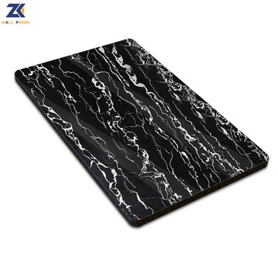 Bamboo Charcoal Fiber Marble PVC Wall Panels Anti Static Heat Insulation