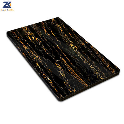 Bamboo Charcoal Fiber Marble PVC Wall Panels Anti Static Heat Insulation