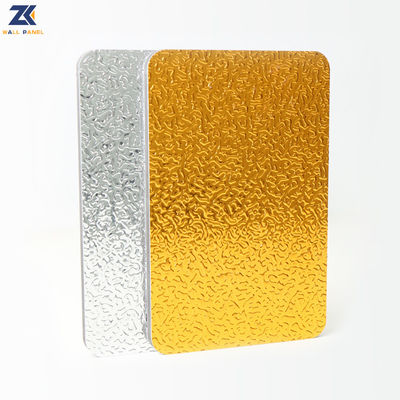 3D Water Ripple Board Eco Friendly Bamboo Charcoal Wood Veneer