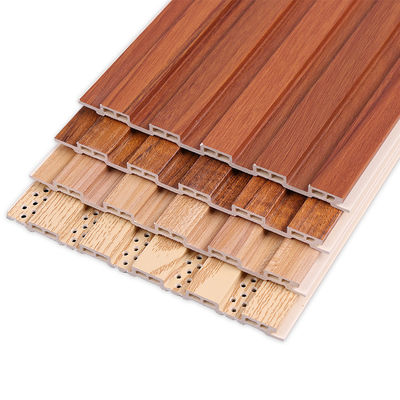 Bamboo Charcoal Thermoplastics WPC Wood Slat Panel 1220*2440*5mm
