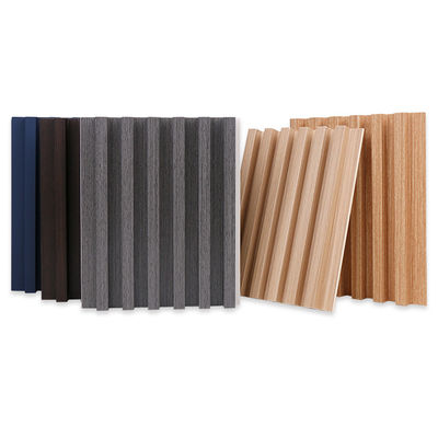 Grooved PVC Wood Plastic Composite Decking Boards 8mm