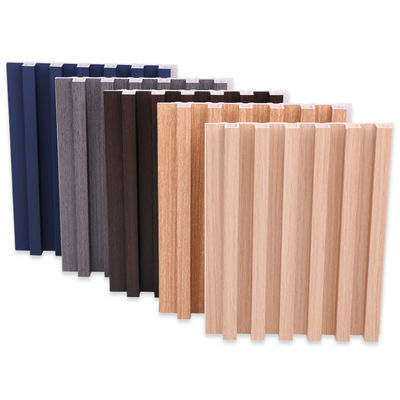 Grooved PVC Wood Plastic Composite Decking Boards 8mm
