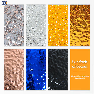 Waterproof And Fireproof Bamboo Charcoal Fiber Water Ripple Wall Panel With PUR Glue