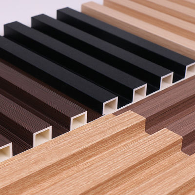Customized Wood Plastic Grille Wall Panel Fluted WPC 1220*3000mm