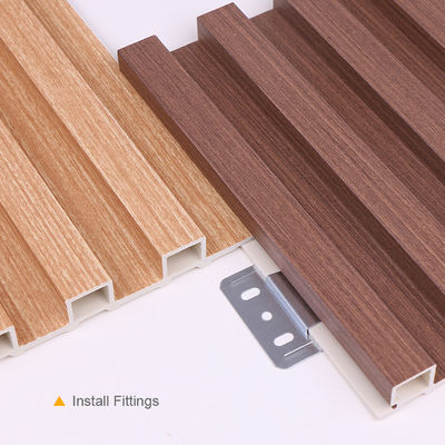 Customized Wood Plastic Grille Wall Panel Fluted WPC 1220*3000mm