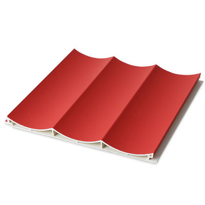 15mm Wood Plastic Composite Wall Cladding WPC Fluted Wave Panel