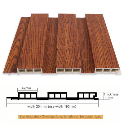 OEM ODM Eco Friendly WPC Wood Panel Fluted Moisture Resistant