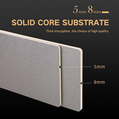 PVC Decorative Metal Bamboo Charcoal Fibre Board Panel Moistureproof