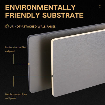 PVC Decorative Metal Bamboo Charcoal Fibre Board Panel Moistureproof