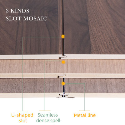 Hot Sale Fire And Moisture Resistant WPC Slotted Panel Wood Veneer Wall Panels