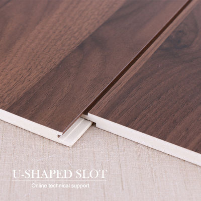 Hot Sale Fire And Moisture Resistant WPC Slotted Panel Wood Veneer Wall Panels