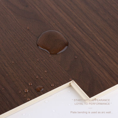 Office Indoor WPC Slotted Wood Veneer Wall Panel Moisture Proof