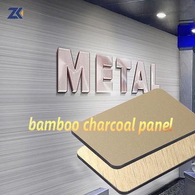 Waterproof And Moisture-Proof 5mm 8mm Metal PVC Bamboo Charcoal Fiberboard