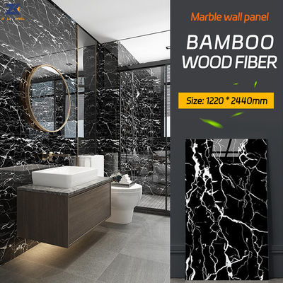 Waterproof Marble Bamboo Charcoal Fibre Board 1220*2600mm
