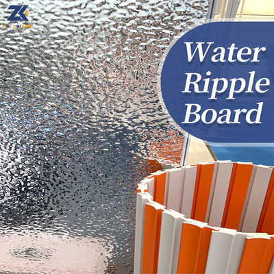 Water Ripple PVC Laminate Layer Bamboo Fiber Wall Panels