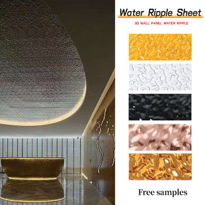 ISO9001 Carbon Crystal Water Ripple Panel Moisture Proof