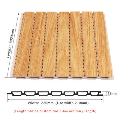 Wood Plastic Composite WPC Sound Proofing Panels Bendable
