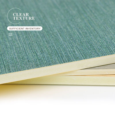 Bamboo Wood Fiber Fireproof Fabric PVC Wall Panels Water Resistant