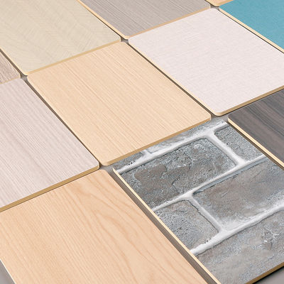 Modern Light Luxury Waterproof Wood Grain PVC bamboo charcoal Wood Veneer Wall Panels