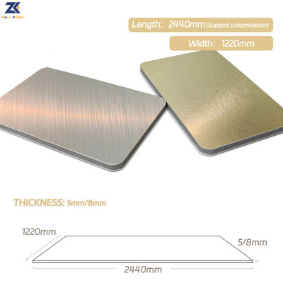 Interior Decoration Waterproof Soundproof Simulation Metal Wood Veneer Wall Panels
