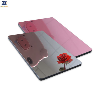 KTV Modern Light Luxury Mirror Wood Veneer Board Bamboo Charcoal PET Wall Panel