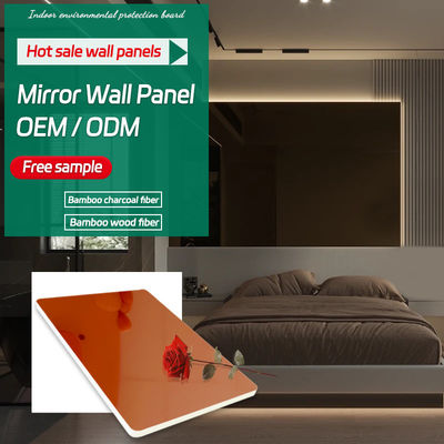 Environmentally Friendly Light Luxury Mirror Bamboo Fiber Wood Veneer