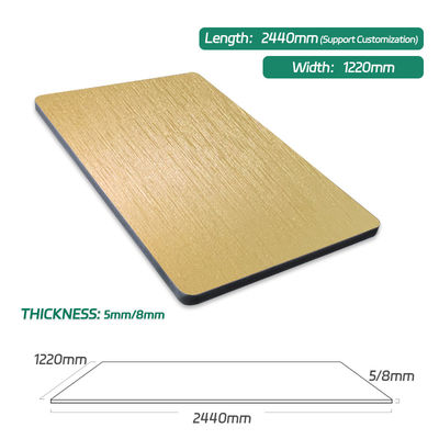 Factory Direct Sales Light Luxury Waterproof Metal Bamboo Charcoal Wood Veneer