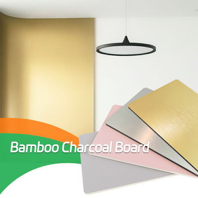 Factory Direct Sales Light Luxury Waterproof Metal Bamboo Charcoal Wood Veneer