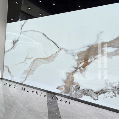Marble Bamboo Charcoal Wood Veneer Panels Interior Decorative Marble Wall Panels
