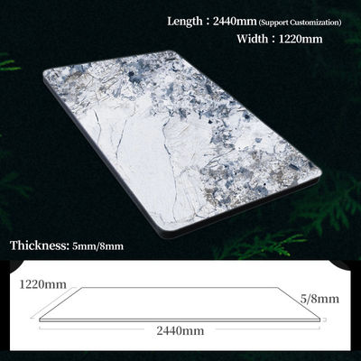 Modern Luxury Marble Wall Panel Bamboo Charcoal Co-Extruded Wood Veneer Panels