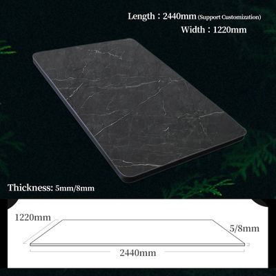 TV Background Marble Wall Panels Bamboo Charcoal Co-Extruded Wood Veneer