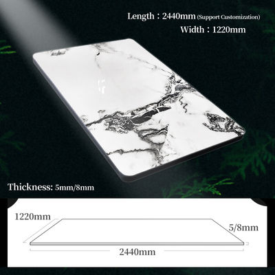 Interior Decoration Marble Wall Panels Co-Extruded Bamboo Charcoal Wood Veneer