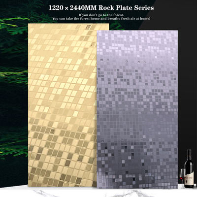 Mosaic Wall Decor PET Wall Panel Bamboo Charcoal Fiber Wood Veneer Board
