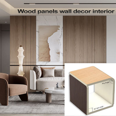 1200*2440 Bamboo Charcoal Wood Veneer Panel Siding Wood Grain Bamboo Crystal Panel
