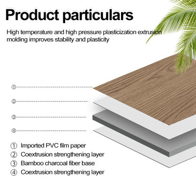 1200*2440 Bamboo Charcoal Wood Veneer Panel Siding Wood Grain Bamboo Crystal Panel