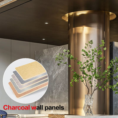 Carbon Crystal Board Fireproof Bamboo Charcoal Metal Board Veneer